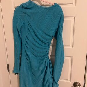 Revolve super down blue dress